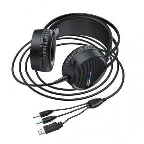   Hoco W100 Touring gaming headset   Black 4