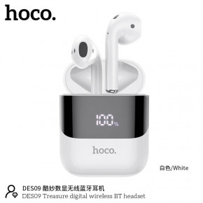  Bluetooth Hoco TWS DES09 White (26198)