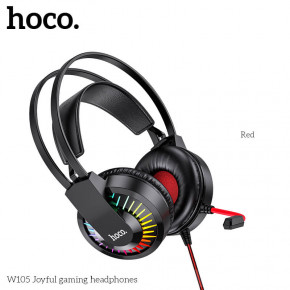  Hoco W105 Led Joyful Gaming Black-Red (26238)