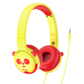  Hoco W31 Children headphones Panda Yellow