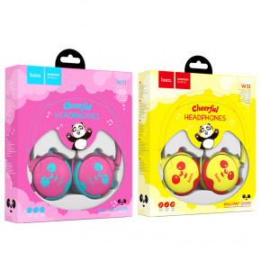  Hoco W31 Children headphones Panda Yellow 3