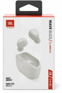 Bluetooth- JBL Wave Buds White (JBLWBUDSWHT) 11