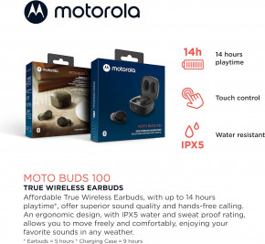  Motorola MOTO BUDS 100 Black 3