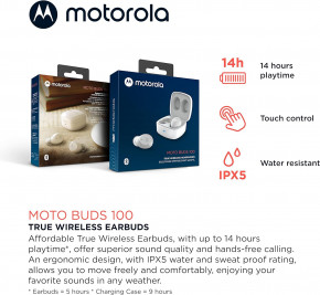  Motorola MOTO BUDS 100 White 3