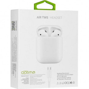 Stereo Bluetooth Headset Optima Air TWS T3 White 5