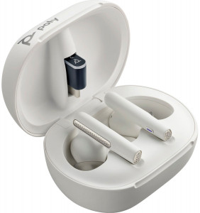    Poly TWS Voyager Free 60+ Earbuds + BT700C + TSCHC White (7Y8G6AA) 6