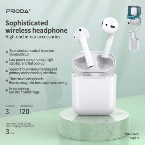  Bluetooth PRODA PD-BT400 white 3