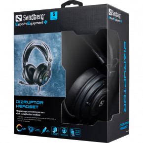   Sandberg Dizruptor Headset USB 7.1 RGB USB (126-11) 4