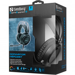   Sandberg Dominator Headset RGB (126-22) 6