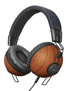  Trust Noma Over-Ear Mic Denim Wood (22637)