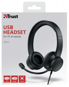    Trust Rydo On-Ear USB Black (24133) 12