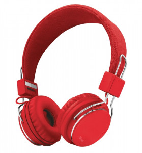  Trust Ziva On-Ear Mic Red