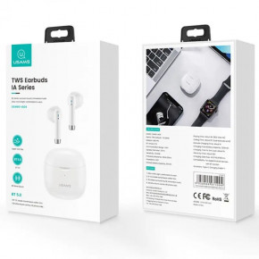   Usams -IA04 TWS Earbuds IA Series Bluetooth 5.0 White (BHUIA02) (4)