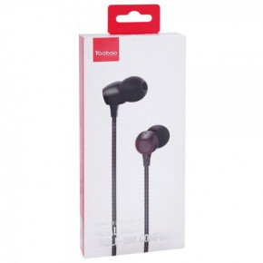  Yoobao YBL3 Wire Earphone Black (BS-000068149) 3