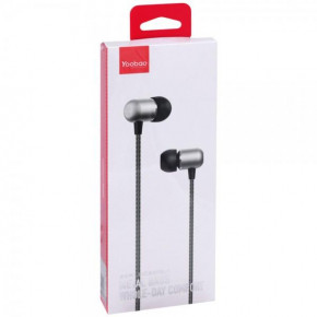  Yoobao YBL1 Wire Earphone Gun Metal (BS-000068151)