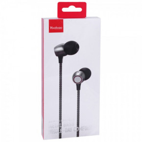  Yoobao YBL3 Wire Earphone Gun Metal (BS-000068149) 3