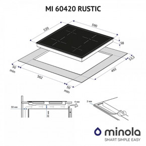   Minola MI 60420 GBL Rustic 6