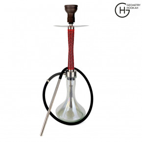  Geometry Hookah BB Y-Atom Red  Craft Clear