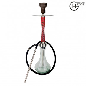  Geometry Hookah BB Y-Atom Red  Drop Clear