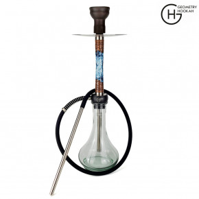  Geometry Hookah LB Stab Brown  Drop Clear