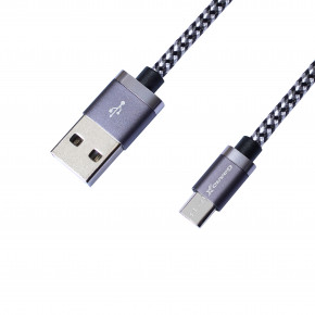  Grand-X USB-microUSB 3A 1 Silver/Black (FM-07)