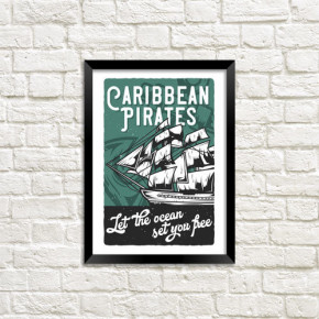    A3 Caribbean pirates MT3_ART008_BL