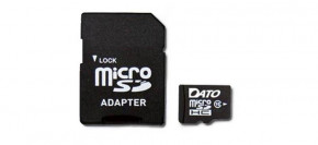   ' MicroSDHC 128GB UHS-I Class 10 Dato SD-adapter (DTTF128GUIC10) (0)