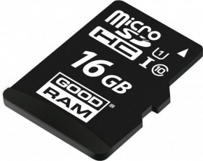   Goodram microSDHC 16GB UHS-I class 10 + adapter 4