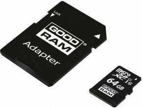   Goodram 64Gb  microSDXC class 10 UHS-I + adapter (M1AA-0640R12) 5