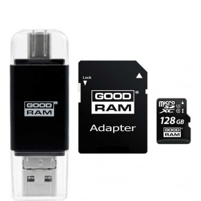   Goodram microSDHC class 10 UHS-1 SD adapter Card reader Type-C 128Gb #I/S 4