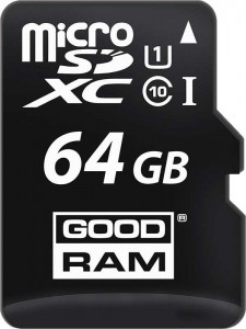   Goodram microSDHC/SDXC class 10 UHS-1 U3 SD adapter R95/W90MB/s 64Gb #I/S