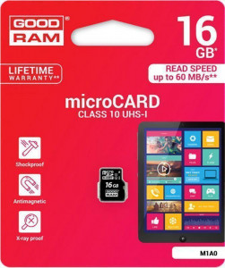   Goodram microSDHC class 10 UHS-1 16Gb #I/S 3