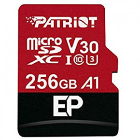   Patriot microSDXC EP Series 256GB Class 10 UHS-I (U3) V30 A1 W-80MB/s R-100MB/s +SD- (PEF256GEP31MCX)