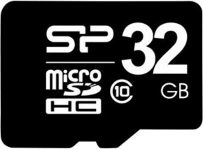   Silicon Power microSDHC class 10 SD adapter 32Gb #I/S