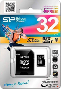   Silicon Power microSDHC class 10 UHS-I Elite SD adapter 32GB #I/S 3