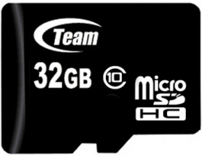   Team MicroSDHC 32GB Class 10 + adapter 3