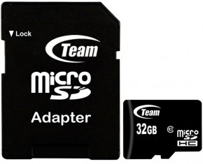   Team microSDHC class10 SD adapter 32Gb #I/S