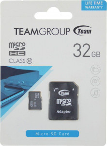   Team microSDHC class10 SD adapter 32Gb #I/S 3