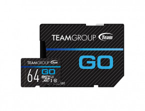   MicroSDXC 64GB UHS-I U3 Team Go R90/W45MB/s + Adapter SD (TGUSDX64GU303)