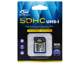   SDHC 32GB UHS-1 Class 10 Team (TSDHC32GUHS01)