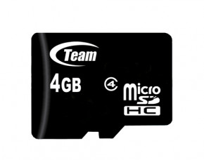   MicroSDHC 4GB Class 4 Team (TUSDH4GCL402)