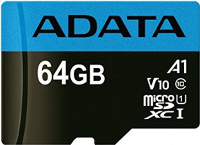   ADATA 64GB microSDXC (AUSDX64GUICL10A1-RA1)