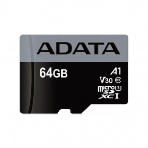  '  A-DATA microSDXC Premier Pro 64GB Class 10 UHS-I (U3) V30 A2 W-85MB/s R-100MB/s +SD- (AUSDX64GUI3V30SA2-RA1) 4