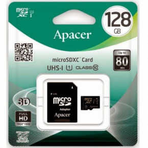   Apacer MicroSDXC 128gb 10 Class &; Adapter  ׸