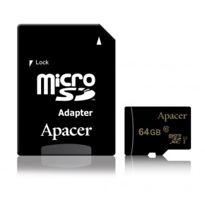   MicroSDXC 64GB UHS-I Class 10 Apacer + Adapter SD (AP64GMCSX10U1-R) 4