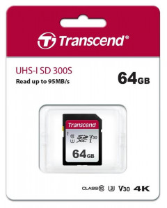   SDXC 64GB UHS-I/U3 Class 10 Transcend 300S (TS64GSDC300S) 3