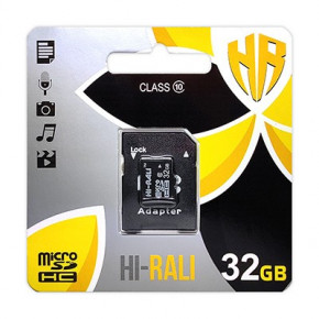  ' MicroSDXC 32GB Class 10 Hi-Rali SD-adapter (HI-32GBSDCL10-01)