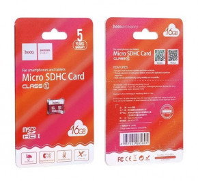   Hoco MicroSD 16GB Class 10 (ZE35011864) 4