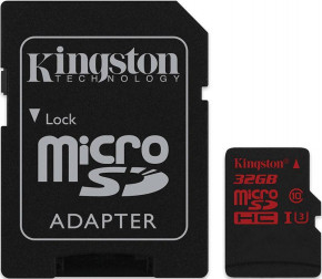   Kingston microSDHC/SDXC UHS-I U3 90R/80W SD adapter 32Gb #I/S