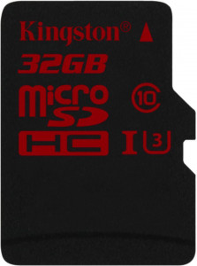   Kingston microSDHC/SDXC UHS-I U3 90R/80W SD adapter 32Gb #I/S 3